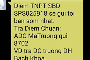 Xử phạt, buộc hoàn trả tiền thu cước tra cứu điểm thi