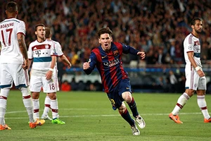 Xem bàn thắng đẹp nhất Châu Âu của Messi mùa 2014-2015