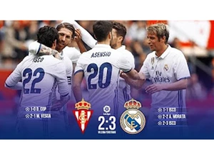 Isco rực sáng, Real Madrid ngược dòng thắng phút 90