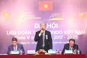 Ông Trương Ngọc Để tái đắc cử chủ tịch LĐ Taekwondo VN