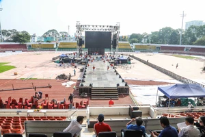 Sân Thống Nhất trước giờ đón U-23 Việt Nam