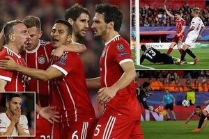 Bayern Munich thắng ngược Sevilla nhờ 2 bàn may mắn