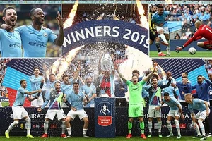 Sterling lập hat-trick, Man City ‘chơi tennis’ vô địch FA Cup
