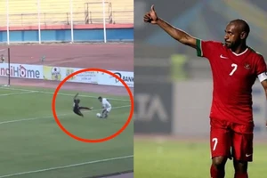 Rùng mình pha bỏ bóng đá người của ngôi sao tuyển Indonesia