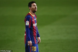 Messi lập kỷ lục ghi bàn nhưng vẫn không vui. ẢNH: GETTY