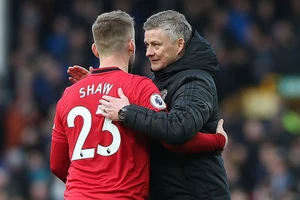Solskjaer đang là HLV trưởng Manchester United. ẢNH: GETTY