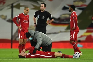 Những chấn thương khiến Liverpool khủng hoảng nghiêm trọng ở mùa giải năm nay. ẢNH: LIVERPOOL