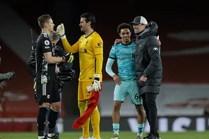 Klopp tin rằng Alexander-Arnold xứng đáng có tên trong đội tuyển Anh. ẢNH: NMC POOL