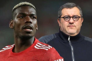 Mino Raiola đòi hỏi mức lương khổng lồ cho thân chủ Pogba. ẢNH: DAILY STAR