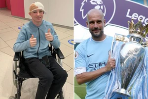 Chàng trai trao cúp Premier League cho Man City: Đầy nhân văn