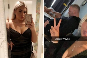 Bên trong khách sạn Rooney ngủ gật với gái lạ