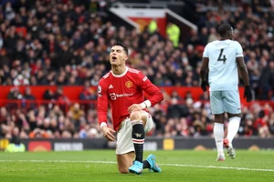 Ronaldo thể hiện sự thất vọng trong chiến thắng của MU