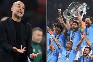 Pep Guardiola trả lời đầy cảm xúc sau khi Man City giành cú ăn ba lịch sử