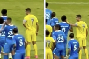 Đối thủ nổi cơn thịnh nộ vì bị Ronaldo… lau mặt
