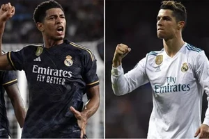 Bellingham san bằng kỷ lục của Ronaldo