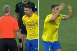 Ronaldo phản ứng kỳ lạ, hành động thô lỗ với trọng tài