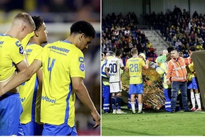 Hủy trận đấu của Ajax sau chấn thương khủng khiếp, cầu thủ khóc bên thủ môn nằm bất động