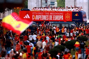 ‘Biển người’ trong buổi lễ đặc biệt ăn mừng chức vô địch Euro 2024 của Tây Ban Nha