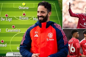 Đội hình xuất phát của MU đấu Ipswich trong trận ra mắt của HLV Amorim