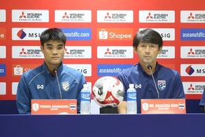 Tuyển Thái Lan họp báo chung kết lượt về AFF Cup 2024: ‘Chiến đấu bằng cả trái tim’