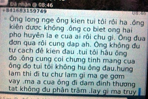 ‘Hung thần’ xe ben chém người còn nhắn tin đe dọa 