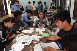 Công an trực tiếp làm giám thị thi tiếng Hàn