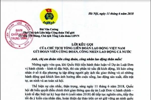 Chủ tịch Tổng LĐLĐ VN kêu gọi người lao động cả nước bình tĩnh