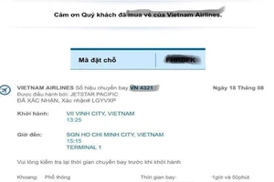 Đặt vé Vietnam Airlines nhưng phải đi... Jetstar Pacific