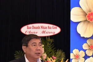 Chủ tịch UBND TP.HCM Nguyễn Thành Phong phát biểu tại hội nghị- Ảnh: Phong Điền 