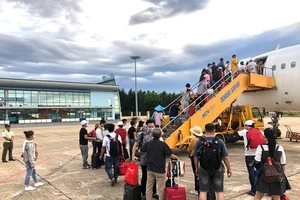 Sân bay Đồng Hới có vị trí đỗ trực thăng