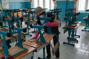 Trường Tiểu học Triệu Thị Trinh, quận 10 tổng vệ sinh các phòng học