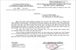 TP.HCM xử lý nghiêm việc giả mạo văn bản trên mạng xã hội