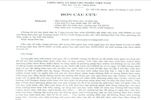 TP.HCM: Phụ huynh trường quốc tế gửi đơn cầu cứu lên bộ trưởng