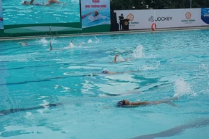TP.HCM: 667 học sinh tranh tài bơi lội 