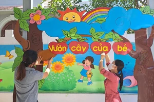 Tất bật vệ sinh, sửa sang trường lớp đón trẻ tựu trường