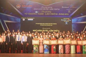TP.HCM: Công bố danh sách 50 nhà giáo đạt giải thưởng Võ Trường Toản