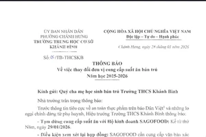 Vụ nghi thịt hết hạn vào trường học: Nhiều trường đổi nhà cung cấp bữa ăn bán trú