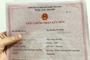 Về nguyên tắc người bị kết án tù giam không bị tước quyền kết hôn. Ảnh: NGUYỄN CHÍNH