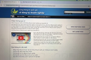 Thực hiện việc đăng ký doanh nghiệp trực tuyến ra sao?