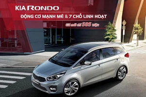 Kia Rondo Standard MT với động cơ mạnh mẽ giá chỉ 585 triệu đồng.