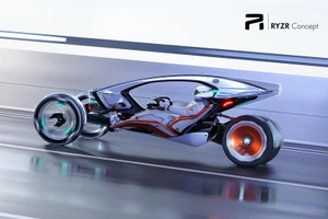 Bất ngờ với chiếc xe có ý tưởng độc đáo nửa ô tô, nửa xe máy 