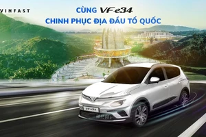 Quy tụ số xe điện VF e34 'khủng' khởi động hành trình chinh phục địa đầu Tổ quốc