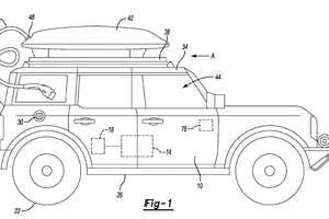 Ford đăng ký bằng sáng chế sạc dự phòng như hộp đựng đồ trên nóc xe