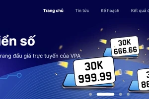 Loạt biển số tứ quý, tam hoa, số tiến được đấu giá trong tháng 12