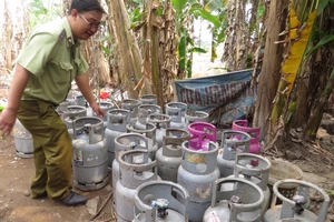 Phát hiện cơ sở sang chiết gas trái phép