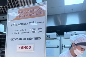 Siêu thị thông báo giới hạn mỗi khách mua hai ổ bánh mì 