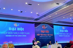 Ông Hồ Đức Lam Chủ tịch Hiệp hội nhựa Việt Nam. ẢNH: TÚ UYÊN 