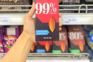 Socola bày bán ở siêu thị. Ảnh: TÚ UYÊN