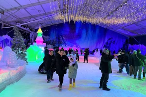 Trải nghiệm mùa đông Châu Âu ngay tại TP.HCM với tuyết trắng giống thật 99%