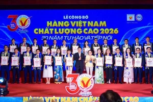 581 doanh nghiệp được trao chứng nhận danh hiệu Hàng Việt Nam Chất lượng cao 2026